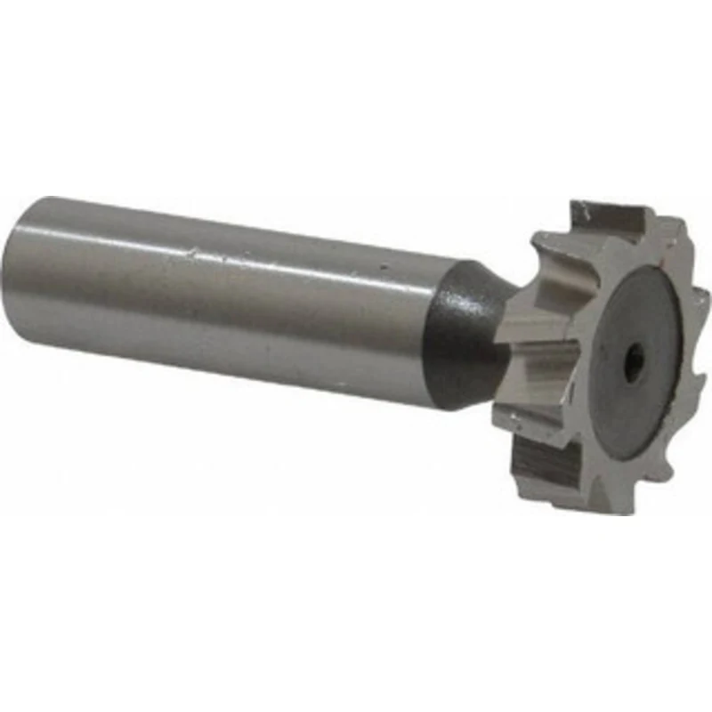 KEO ANSI 808 (Old Std # 15) 1 Cut Diam, 1/4 Cut Width, 1/2 Shank, Staggered-Tooth Woodruff Keyseat Cutter High Speed ...